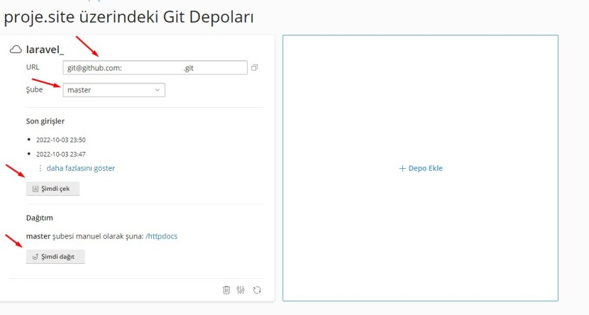 Sunucuda Git Pull İşlemi